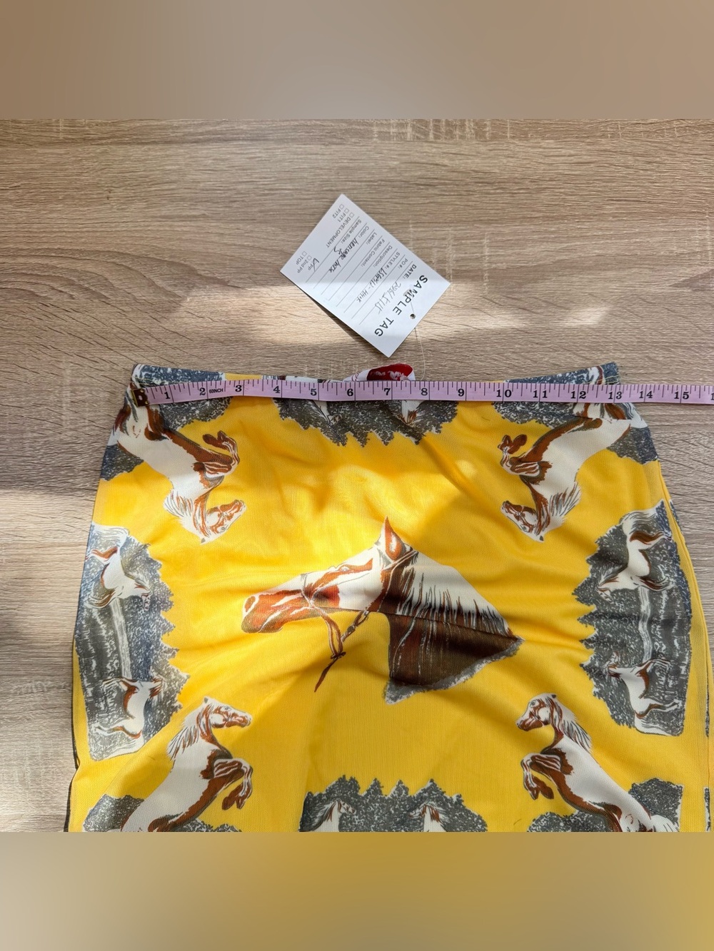NWT Lisa Says Gah Horse Print Slip Skirt SAMPLE PIECE - Picture 8 of 11
